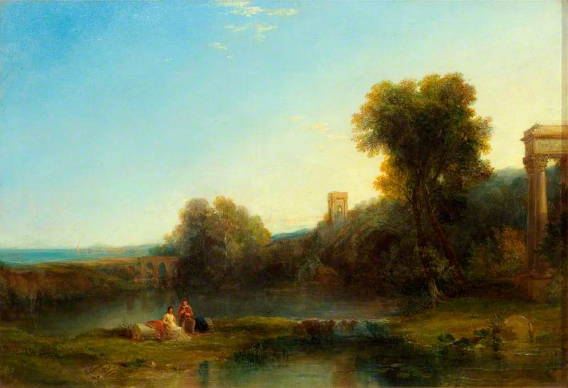 A Landscape with Classical Ruins