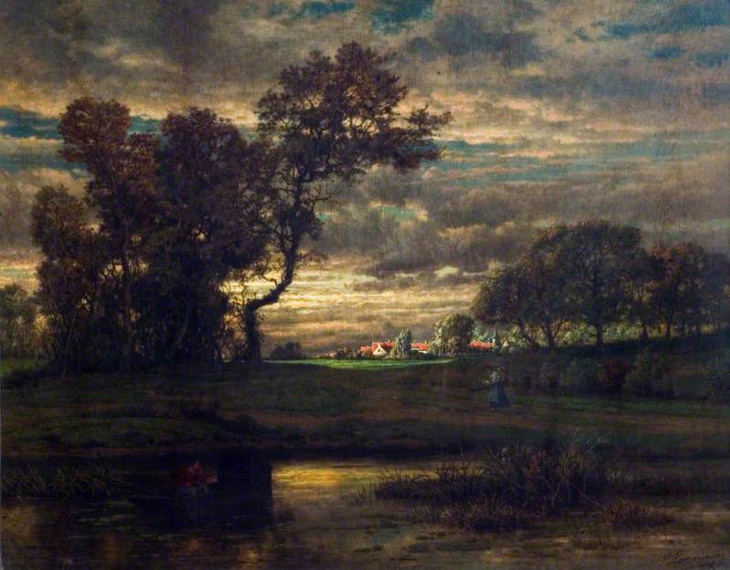 Landscape with a Fisherman and a Boat