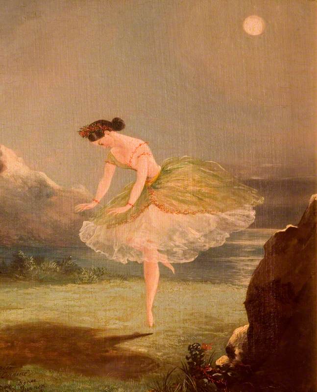 Fanny Cerrito (1817–1909), as Ondine in 'Ondine ou la Naïade' by Jules Perrot