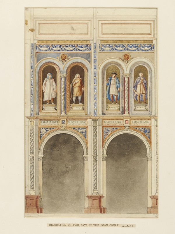 Design for decoration of the V&A museum