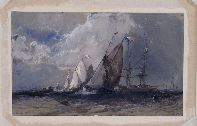 Fishing Boats beating to Windward