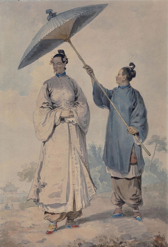 A Chinese lady with attendant