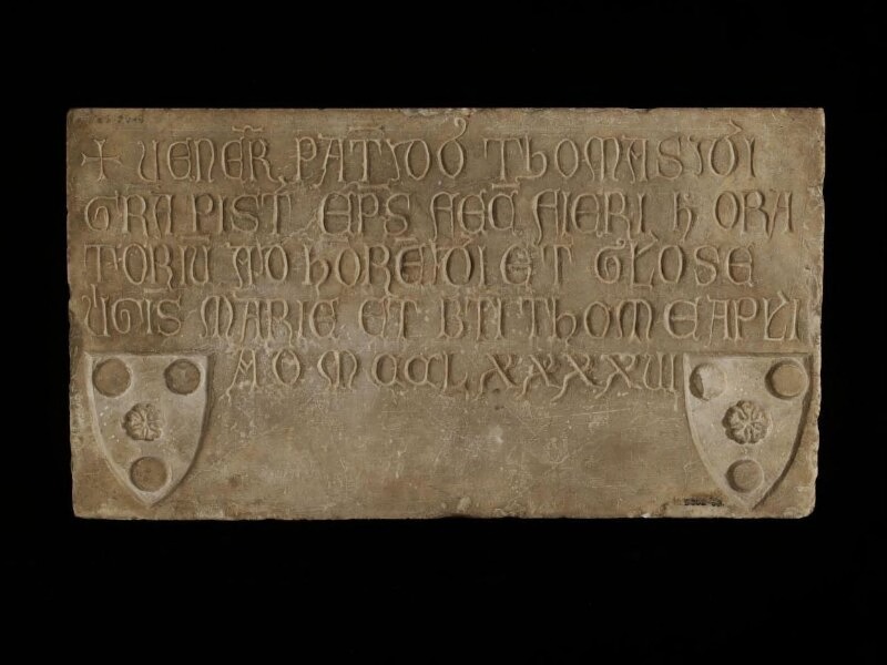 Tablet with Inscription Commemorating the Foundation of an Oratory