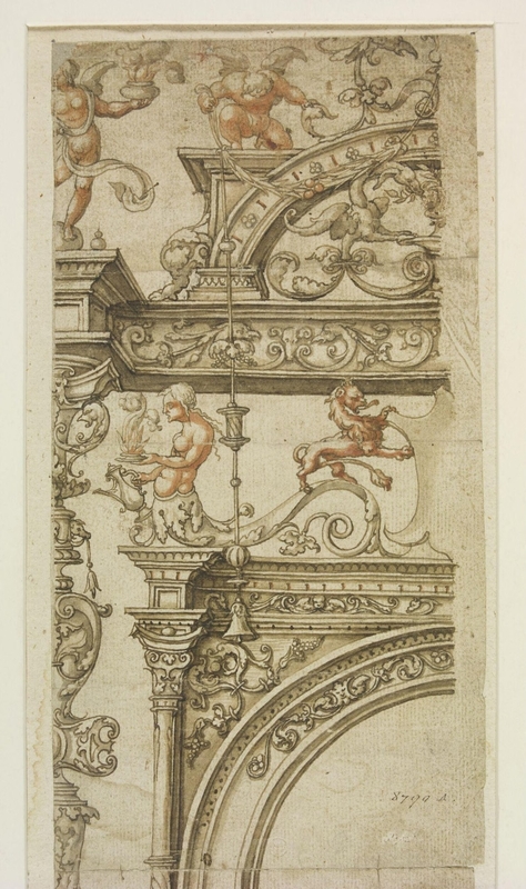 Elevation of an Elaborate Alterpiece or Tabernacle Frame