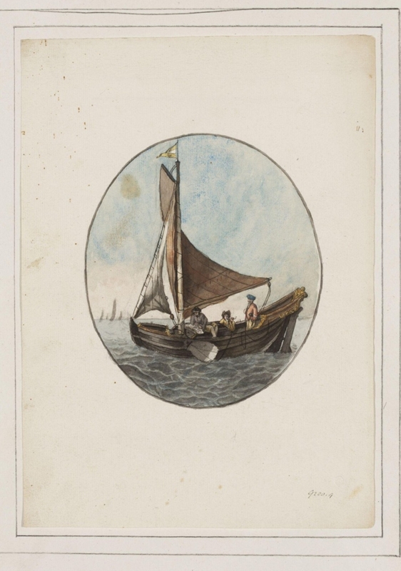 A Fishing Boat at Sea