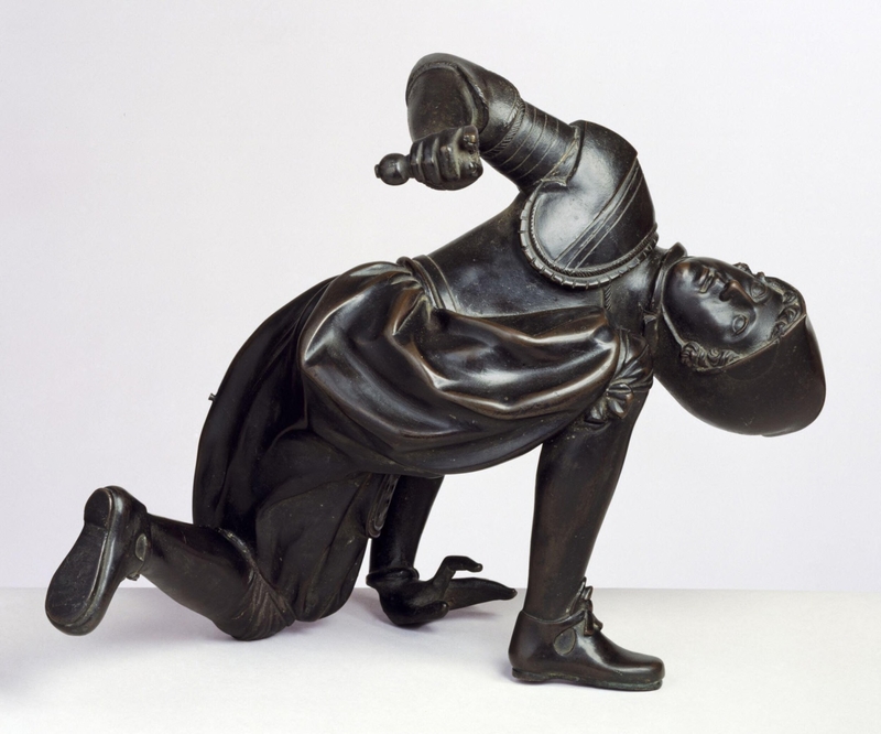 Crouching warrior