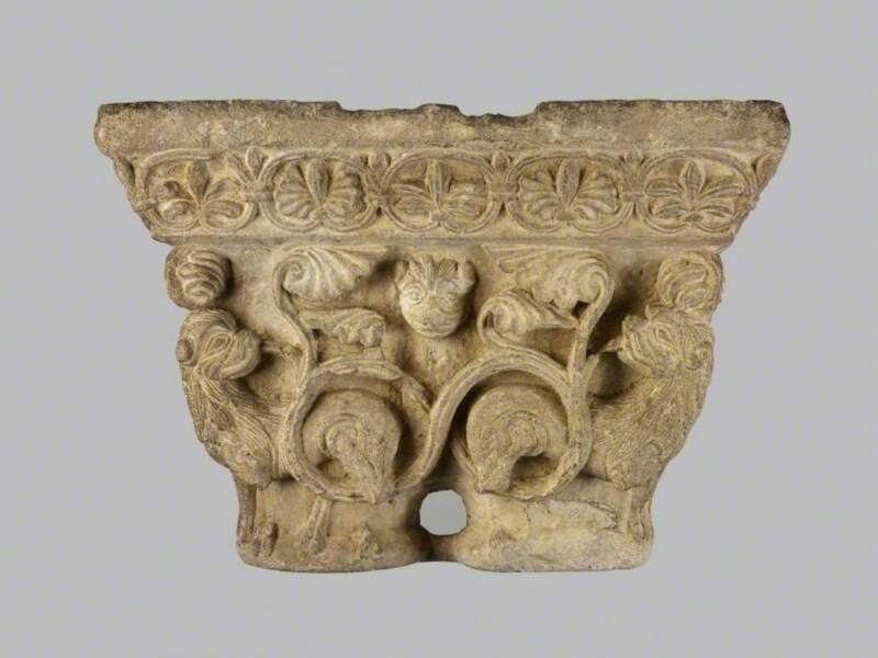 Capital with Lions, Masks and Foliage
