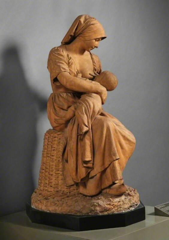 Peasant Woman Nursing a Baby