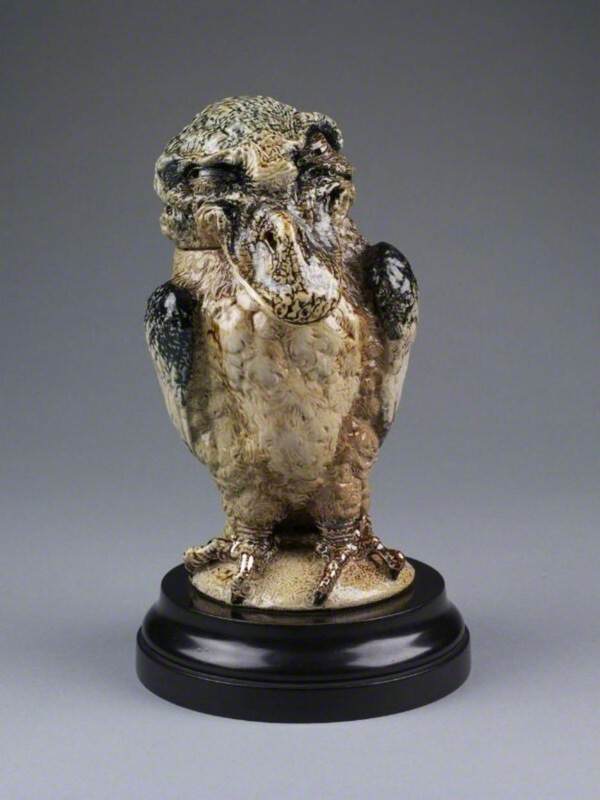 Grotesque Bird Jar (Tobacco Jar)*