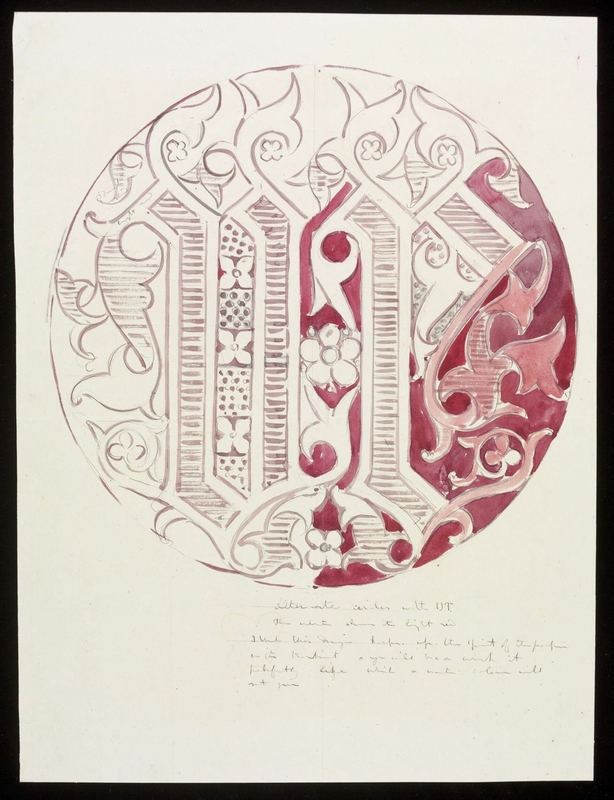 Design for a decorative circular panel