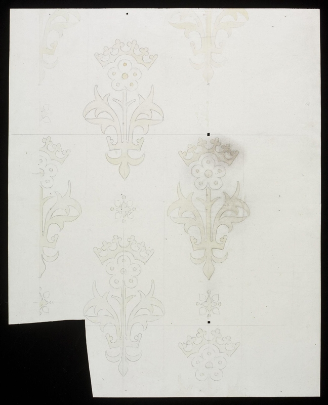Design for wallpaper in the Houses of Parliament