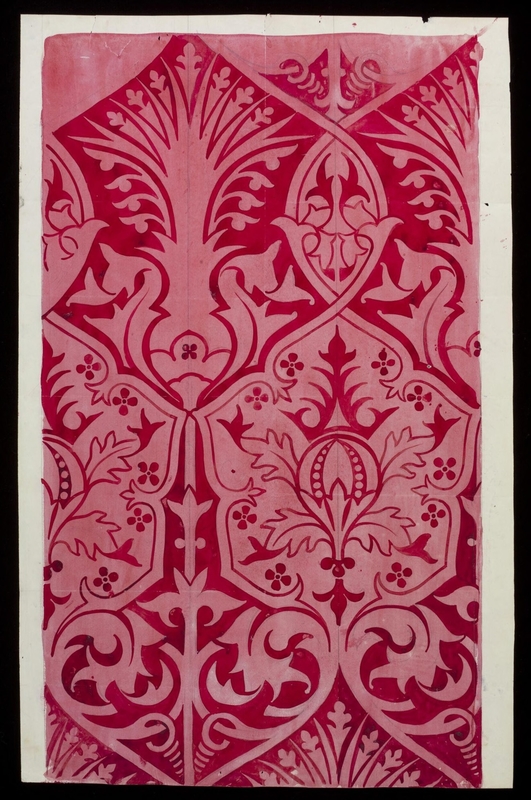 Wallpaper or textile design for Houses of Parliament