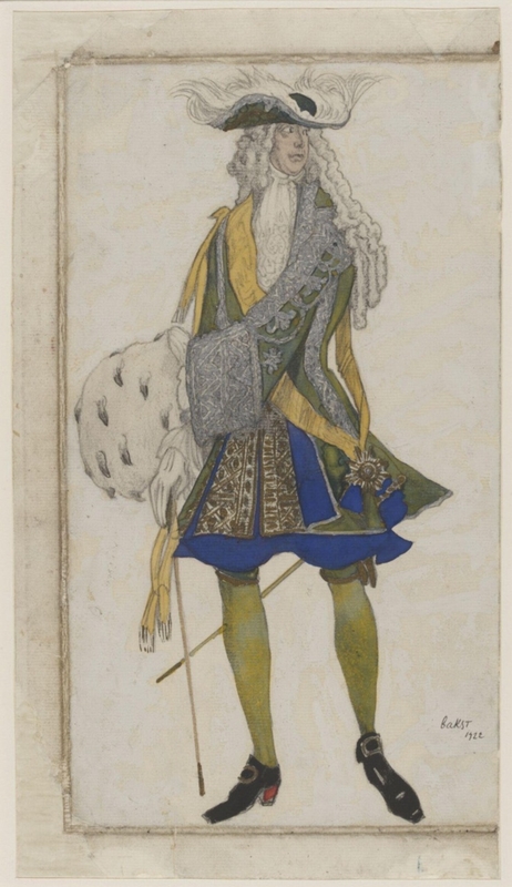 Design for the costume of King Florestan XXIV in the ballet <i>The Sleeping Princess</i>