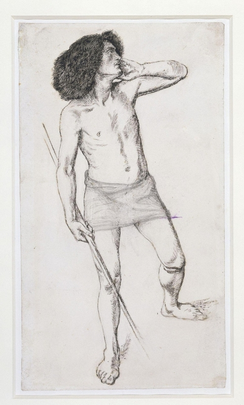 Study for the figure of Hector in the composition 'Cassandre'