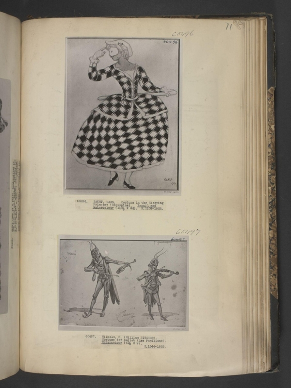 Costume designs for 'Les Papillons'