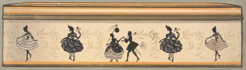 Design for the lid of a tin box
