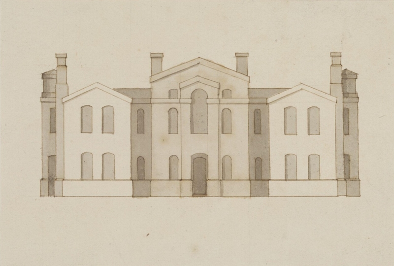Elevation intended for Sir John Vanbrugh's house at Claremont, Surrey