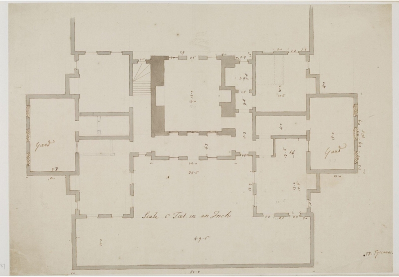 Plan of a house, Claremont, Surrey