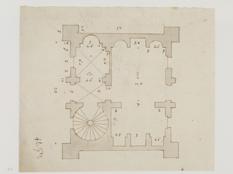 Plan of a small building for an unidentified project