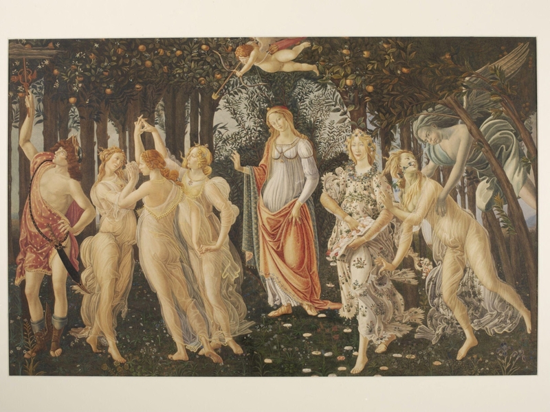 Copy after La Primavera, Sandro Botticelli in the Uffizi (Florence)