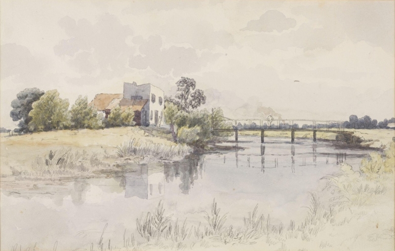 A noted Fishing Resort: the White House, at the Ferry on the River Lea, near the path leading to Homerton