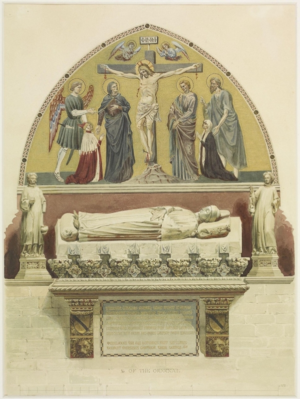 Monument to Doge Michiel Morosini (1382) in the  Church of SS Giovanni e Paolo, Venice.