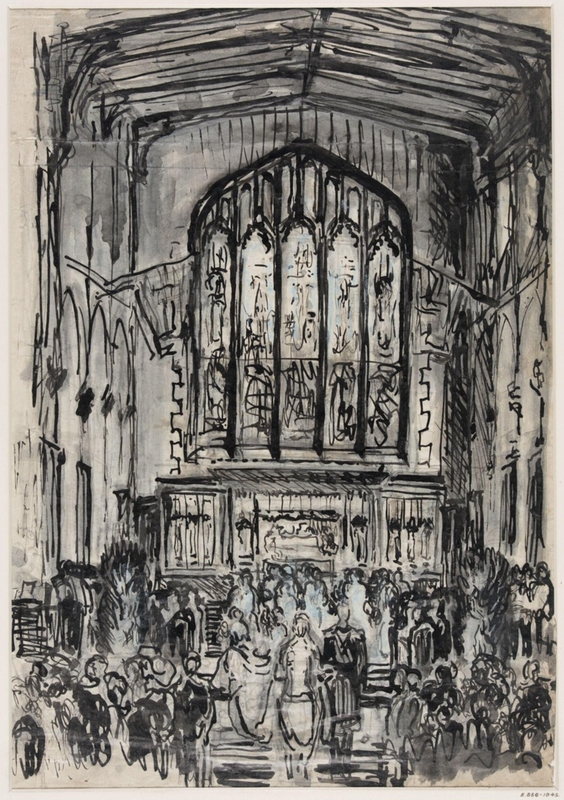 The wedding of Lord Louis Mountbatten and the Hon. Edwina Ashley at St Margaret's Church, Westminster, 18 July 1922.