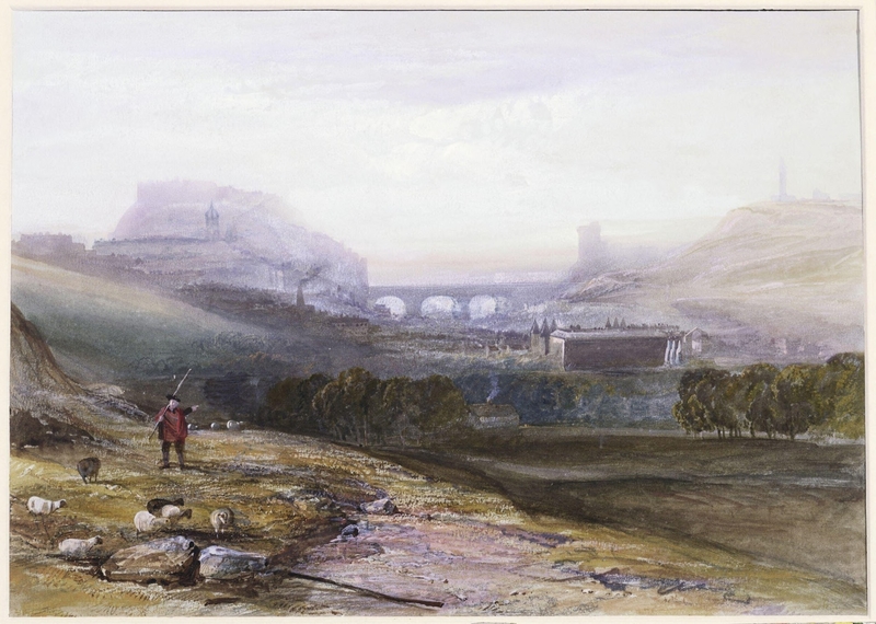 Edinburgh, from near St. Anthony's Chapel on the north-west shoulder of Arthur's Seat