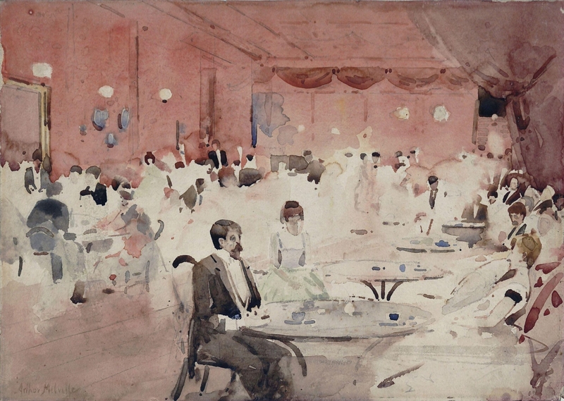 The Gardenia Club, with a portrait of Mrs. Melville