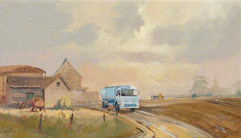 Leyland Milk Tanker on a Farm