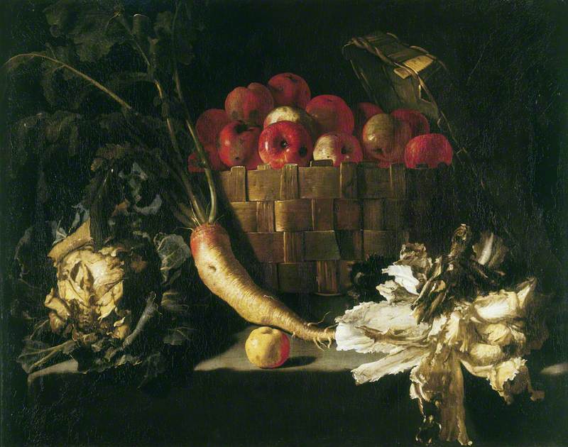 Still Life with Apples, Cabbage, Parsnip and Lettuce