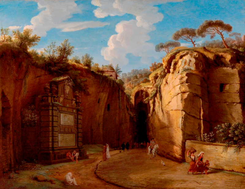 The Grotto at Pozzuoli, Italy, with Virgil's Tomb