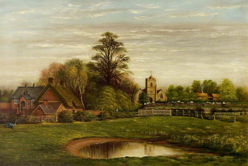 The Infants' School, Chilvers Coton, Warwickshire, from the Canal