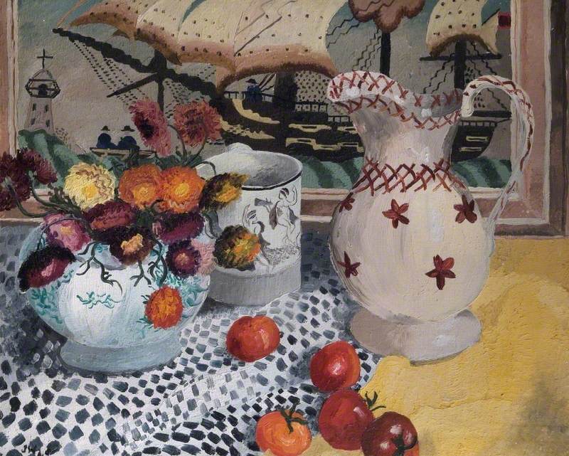Still Life with Victorian Embroidery