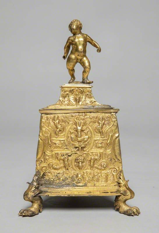 Box and Cover with the Infant Hercules
