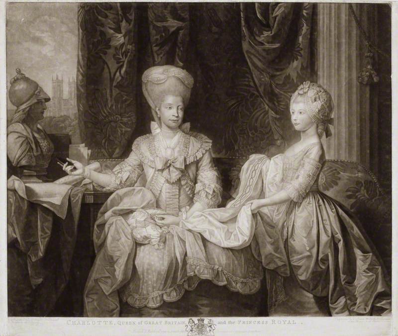 Queen Charlotte with Charlotte, Princess Royal