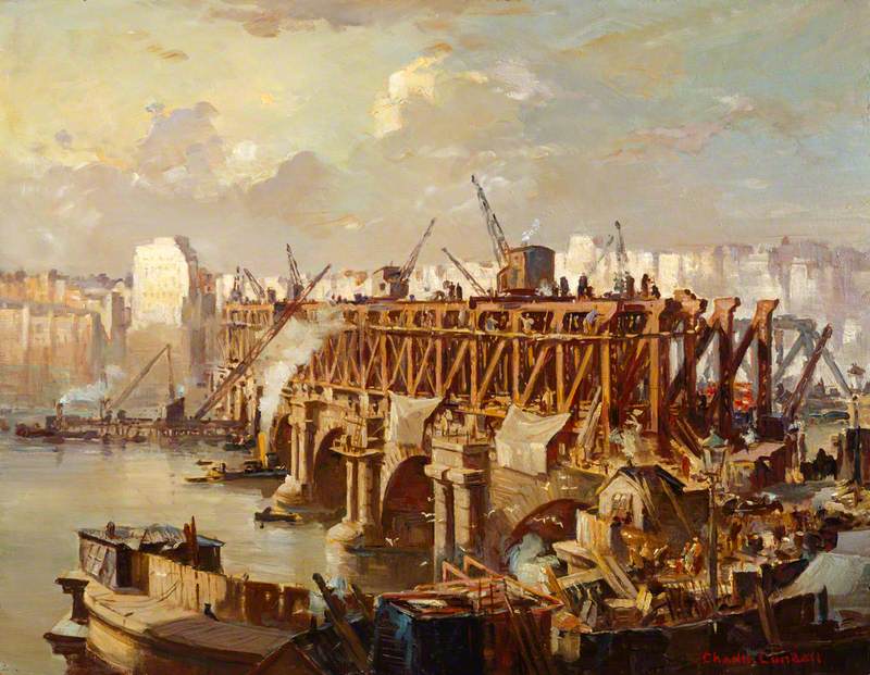 Demolition of Waterloo Bridge, 1935