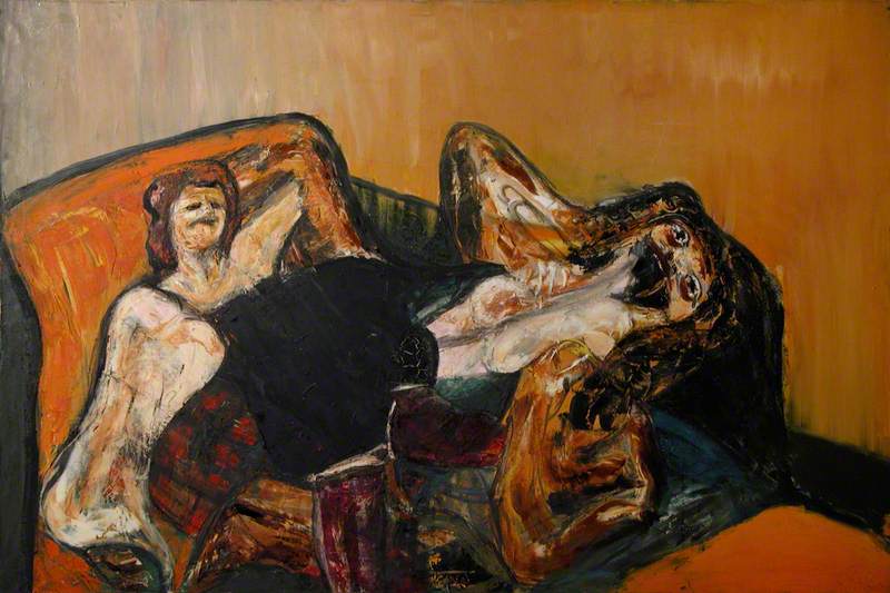 Two Figures on a Bed