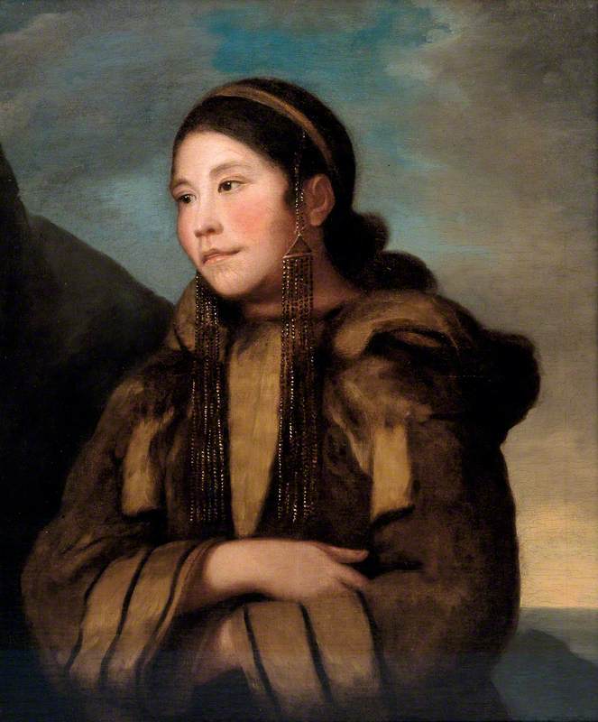 Portrait of Caubvick, an Inuit woman from Labrador
