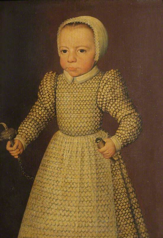 Portrait of an Unknown Child with Rattle