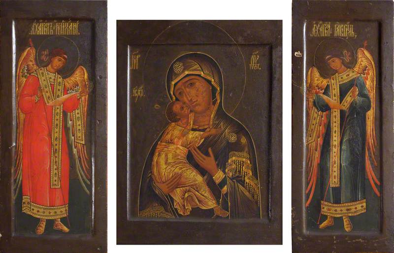 Icon with the Mother of God of Vladimir