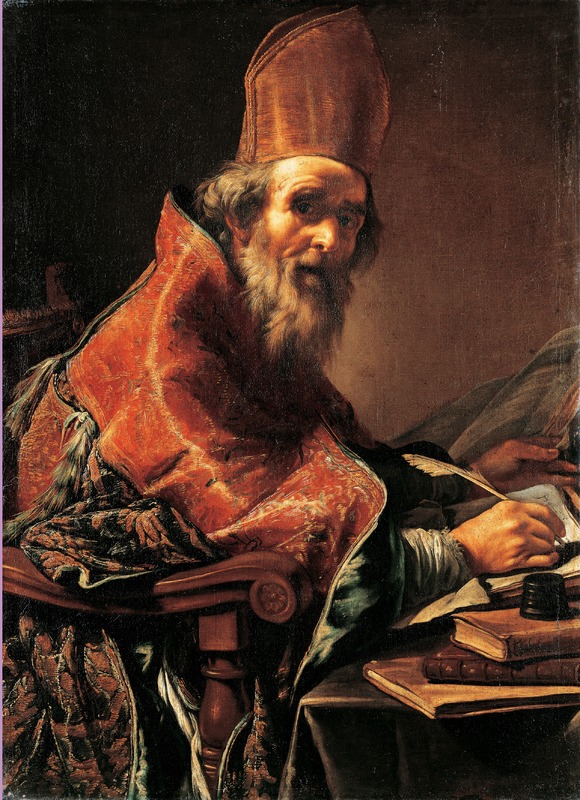 Saint Augustine of Hippo (AD 354–AD 430) or Saint Ambrose