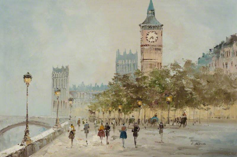 Evening in London – The Embankment, Westminster