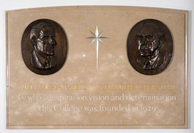 Memorial Plaque to William Blair-Bell (1871–1936) and William Fletcher Shaw (1878–1961)*