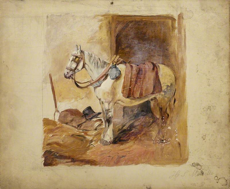 Study of a Horse in Stable