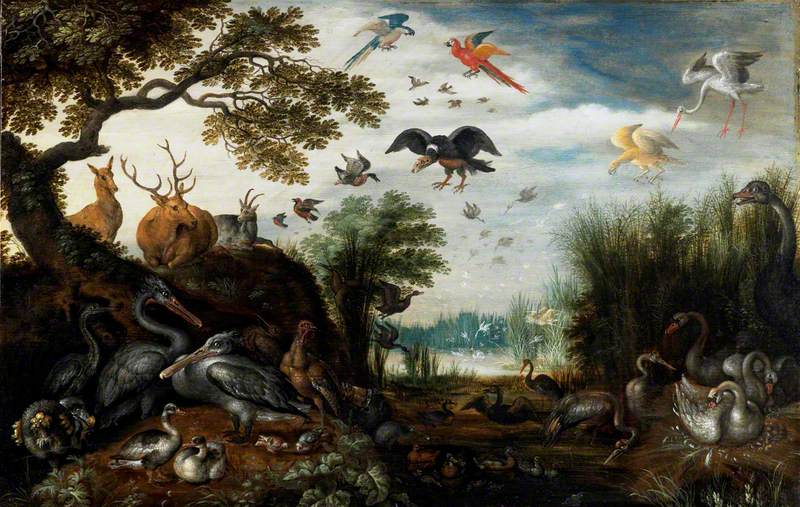 Dodo in a Landscape with Animals