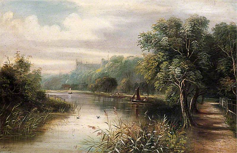 Arundel Castle from the Arun, West Sussex