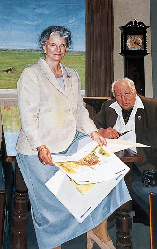 Susan Mitchell, Treasurer (1996–2002) and Her Husband John