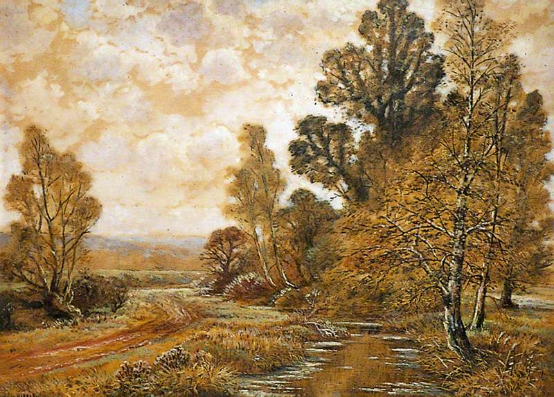Country Scene with Trees and a Stream