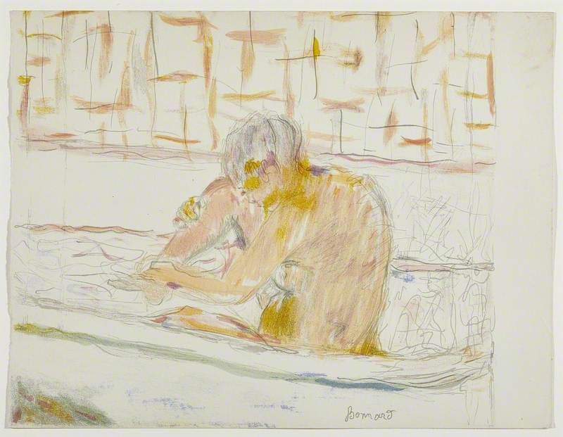 Femme assise dans sa baignoire (Woman Seated in Her Bathtub)